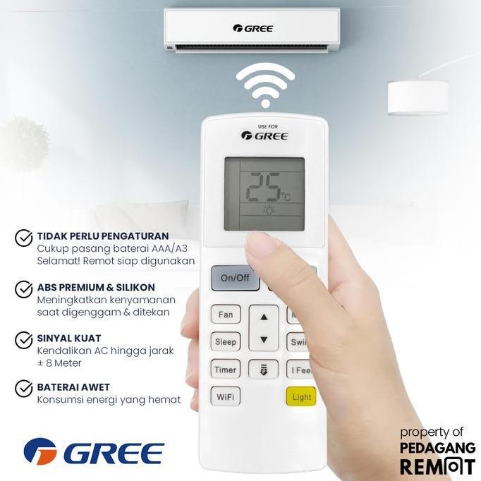 Remote Ac Gree Yaw1F / Remot Ac Gree Yaw1F9 Gwc-05F1S