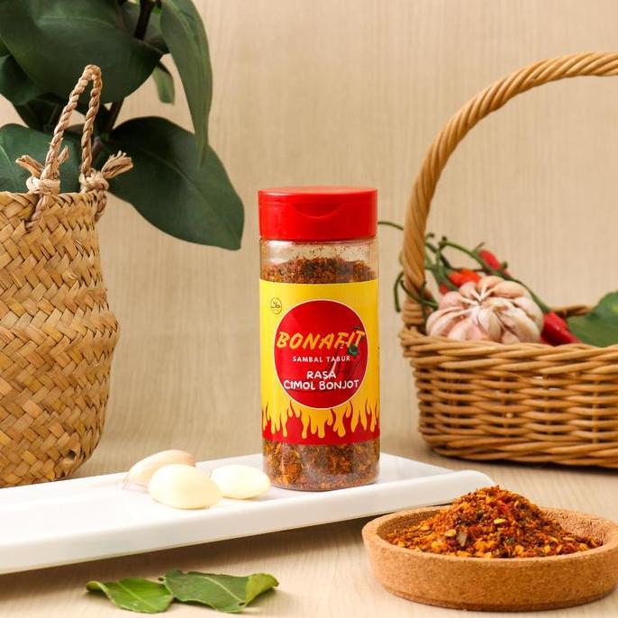 BONAFIT Sambal Tabur Rasa Cimol Bojot 50g (Teman Makan Nasi / Sambal Tabur Rasa Bawang Putih Goreng)