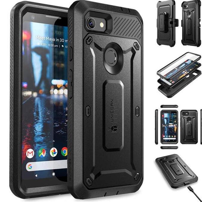Supcase UB Pro Case Google Pixel 3a XL - for Google Pixel 3a XL - Casing Full Cover Belt Stand