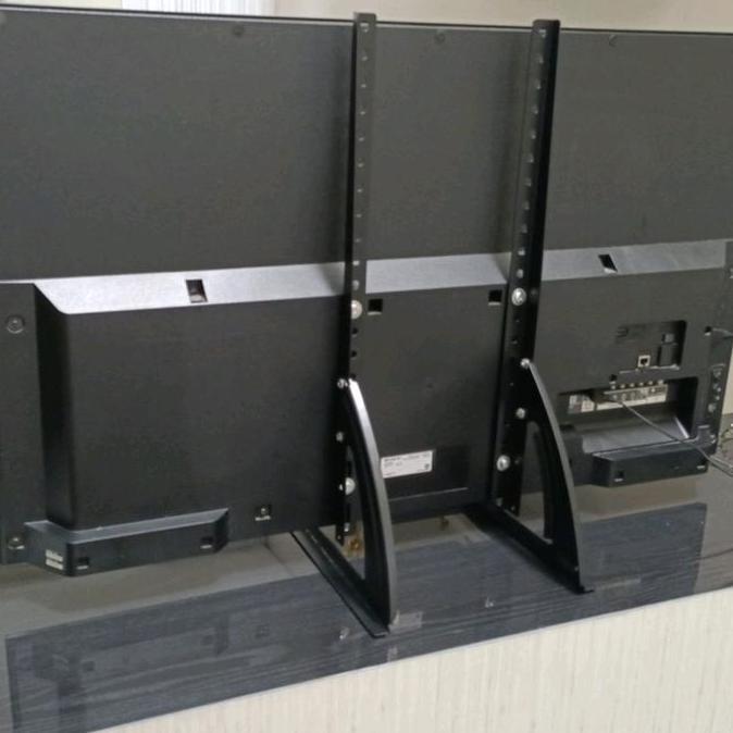 Moc- Kaki Meja Tv Sharp Lg Samsung Sony Dll 50 55 65 Inch Besi Anti Karat