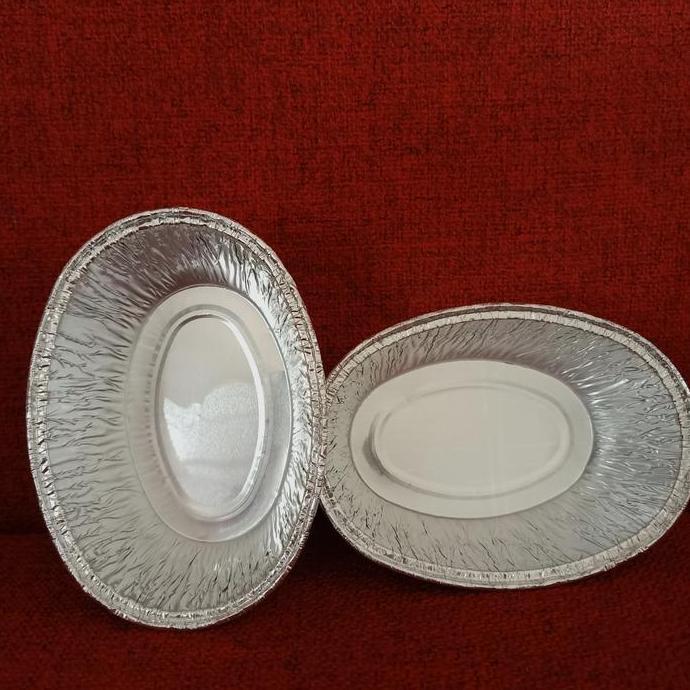 Box- Loyang Alumunium Foil Oval Tipe Ov230 230  Atau Ox1225 Zuppa Sup (Tanpa Tutup) - Isi 50