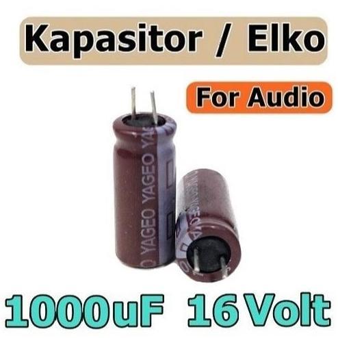 SC CAPACITOR ELCO 1000UF 16V 1000/16 1000UF/16V KAPASITOR ELKO 1000 UF 16 VOLT 1000 MIKRO 16V