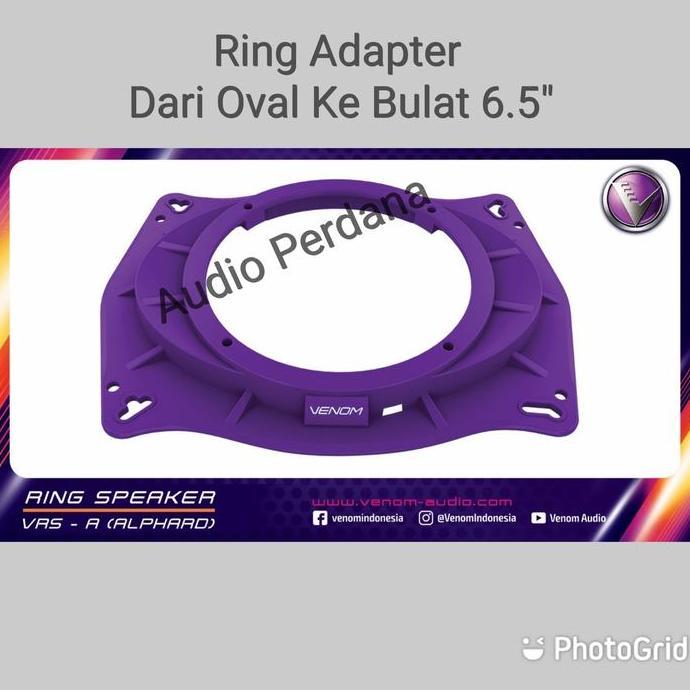 HARGA DISC - Ring Mat Adapter Speaker Alphard Dudukan Dari Oval Ke Bulat 6.5 Inch