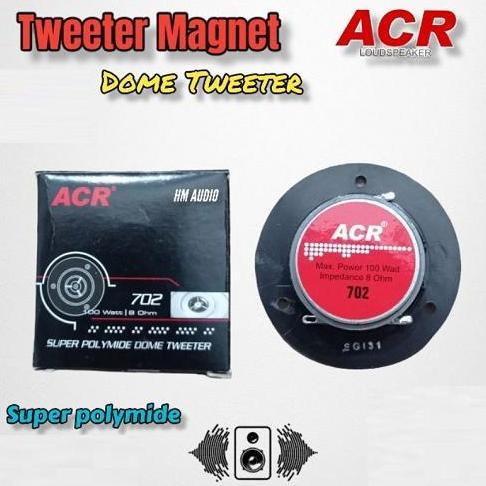 SC TWEETER ACR 701 TWITTER MAGNET - SUPER POLYMIDE DOME TWEETER 100W 8OHM SPEAKER TWETER