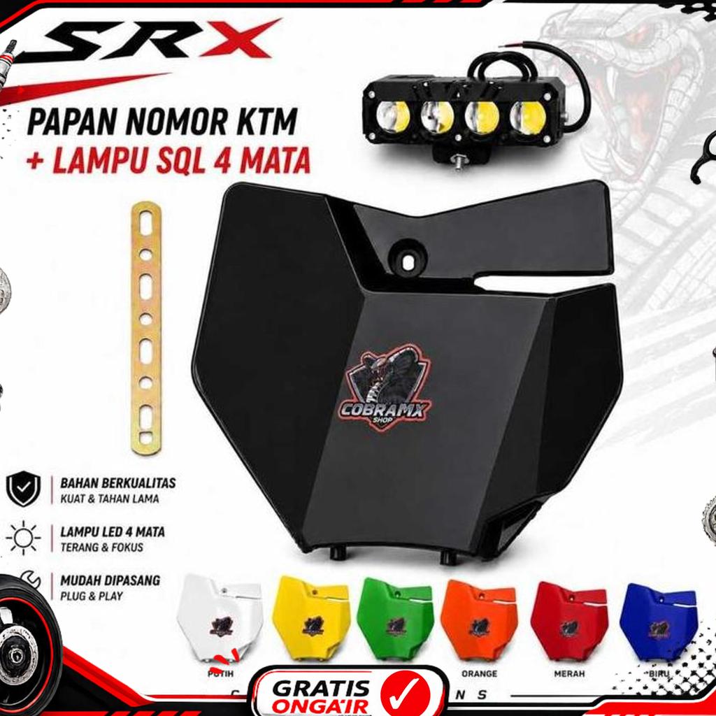 Papan Nomor Ktm 85 Plus Lampu Sorot Sql Papan Nomor Ktm 250 / Papan Nomor Rbt Paket Lampu Sorot