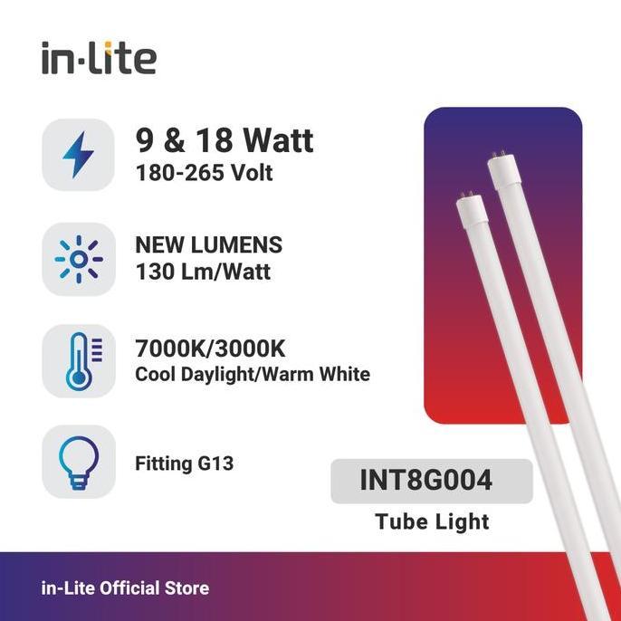 in-Lite Lampu Tube Light T8 INT8G004
