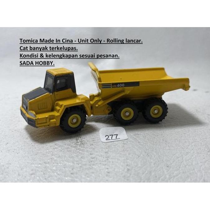 TOMICA KOMATSU ARTICULATED DUMP TRUCK YELLOW UNIT ONLY S2025