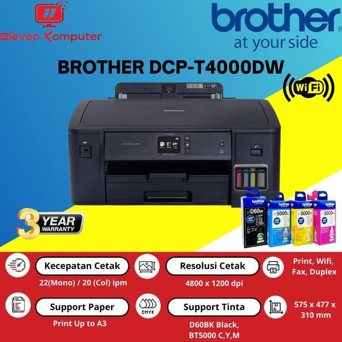BROTHER HL T4000DW Printer A3 T4000 DW [Duplex+WiFi]