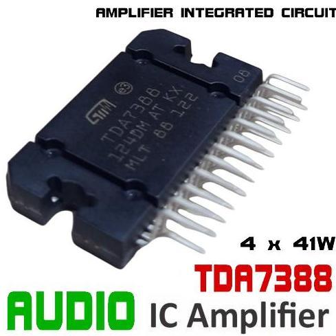 TDA 7388 4 X 41 WATT RMS QUAD AUDIO POWER AMPLIFIER 4 CHANNEL TDA7388
