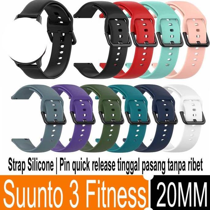 STRAP SUUNTO STRAP SILIKONE SUUNTO 3 FITNESS READY STOCK