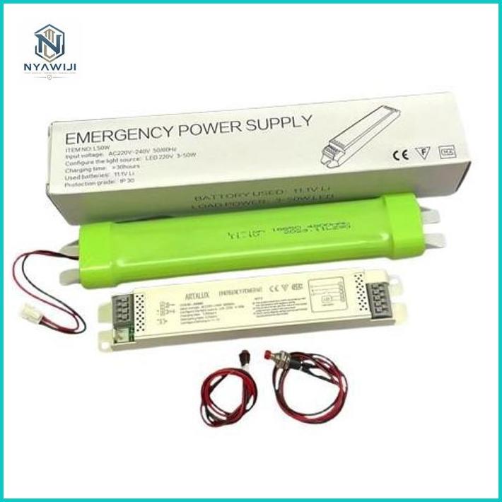 Battery baterai batere Nicad nicat Emergency power supply Kit Pack Led + Driver Trafo 220V  240V 480