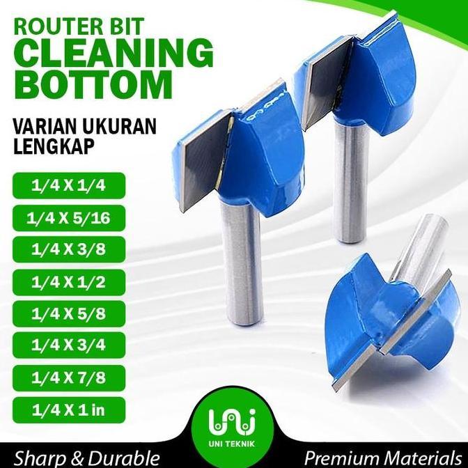 Pilihan - Mata Profil Router Kayu Slotting Kotak - Mata Router Bit Flat Cleaning Bottom Engraving Cn