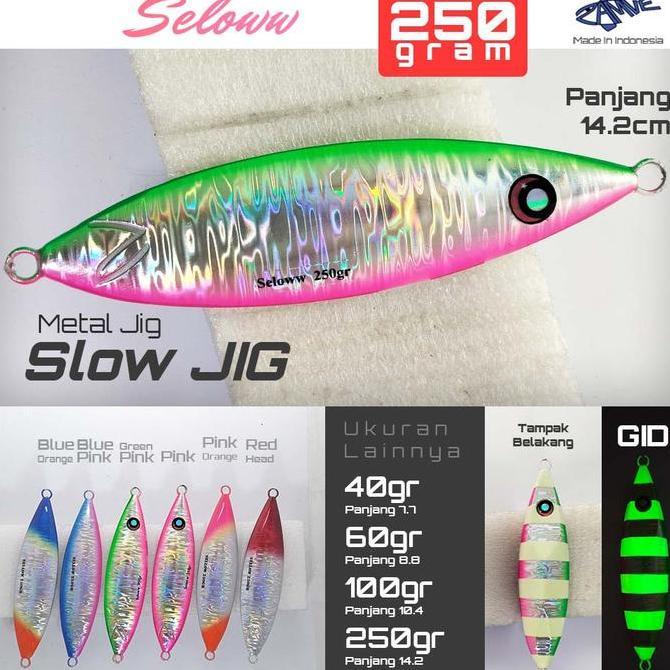 Best Seller Metal Jig Zamve Seloww 250Gr Metal Jig 250Gr Metal Jig 250Gram Berkualitas 100% original