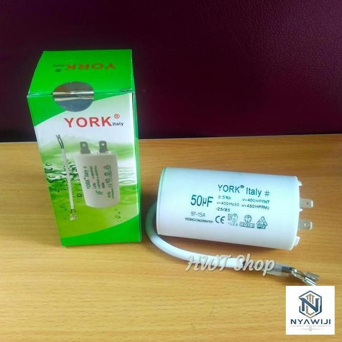 Kapasitor 50 Uf 450v York ~ Capacitor 50 Uf 450v ~ Kapasitor Pompa Air