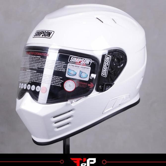 // SIMPSON VENOM WHITE GLOSS HELM BANDIT ''