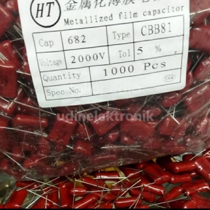 HIMAX KAPASITOR TV 682 1600 682 1600V 1.6KV BUKAN 2000V 2KV