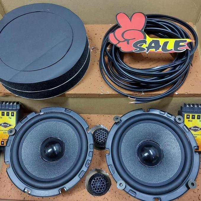 // Speaker Mobil 2 Way Reverb E61 Full Passive Promo Free Kabel Speaker //