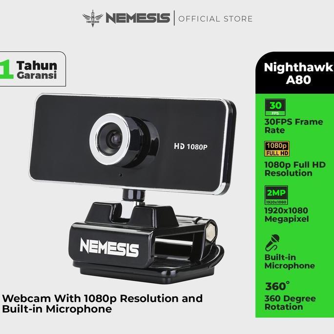 // Nemesis Nemesis A80 Night Hawk Streamer Webcam Hd 1080P //