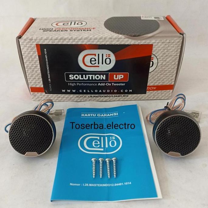 Promo Tweeter Cello Solution Up audio mobil Diskon