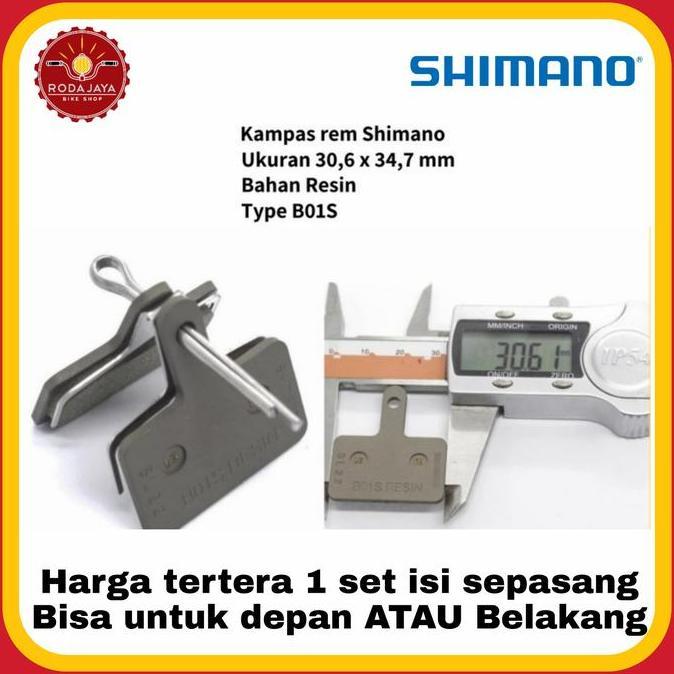 Promo Disc Brake Pad Sepeda SHIMANO BR-M416 Resin Pad Diskon