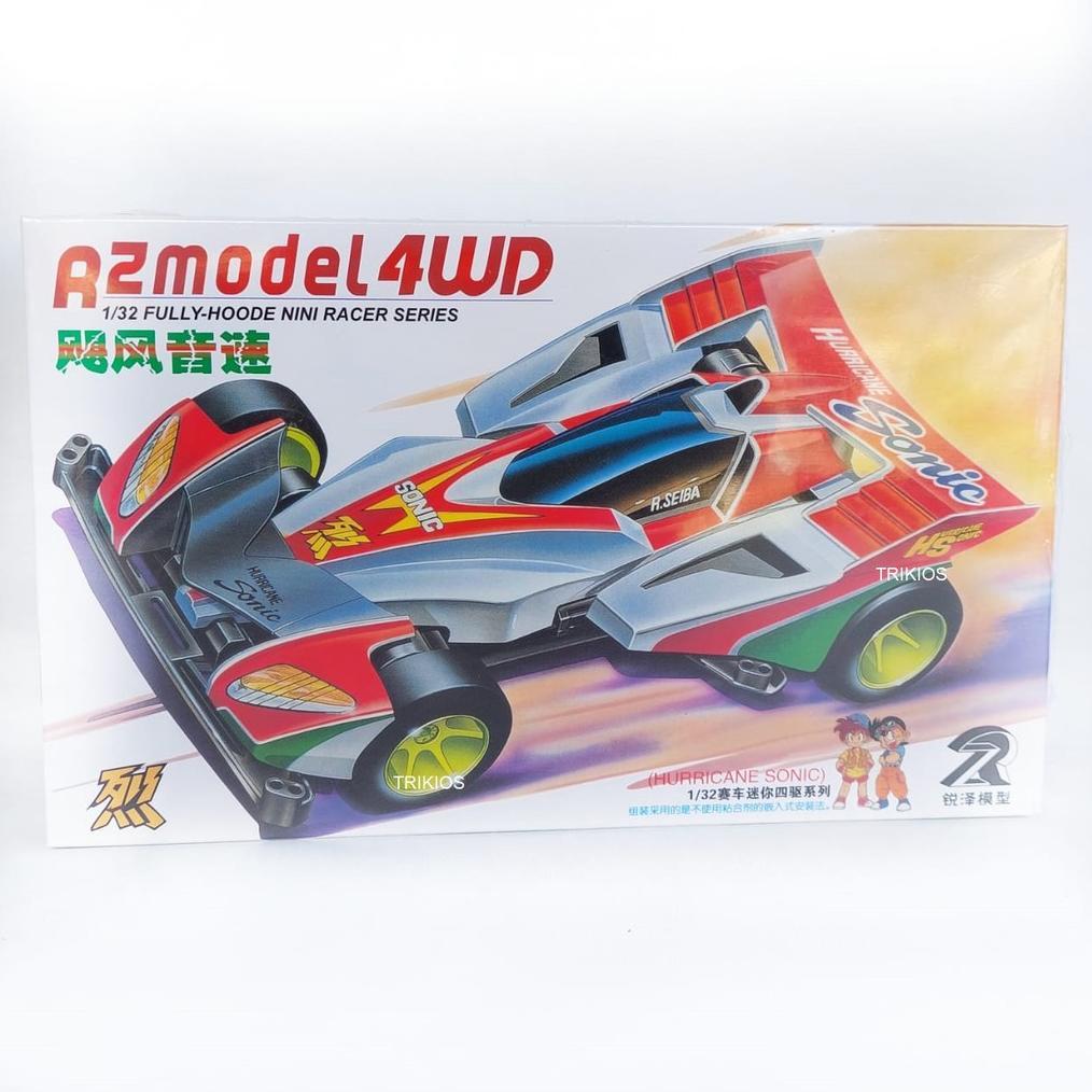 Ready Rep. Tamiya Mini 4wd Merk DD Ruize Hurricane Sonic Super TZ Chassis