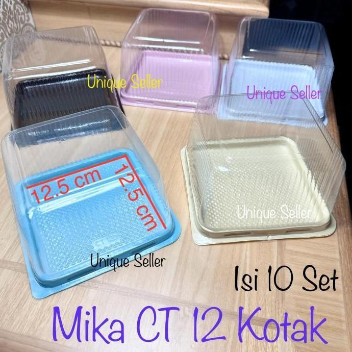 [Isi 10] Mika CT 12 Kotak Uk 12x12 Tinggi 8.5 cm / Mika CT 120 Kotak