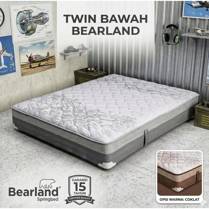 Kasur Sorong Bawah Ranjang Single Springbed Bearland Sorong Bawah Saja