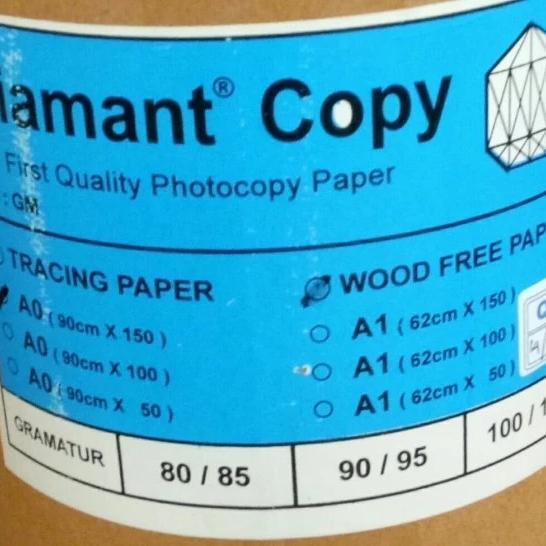 TERBARU - KERTAS PLOTTER A0 150M DIAMANT