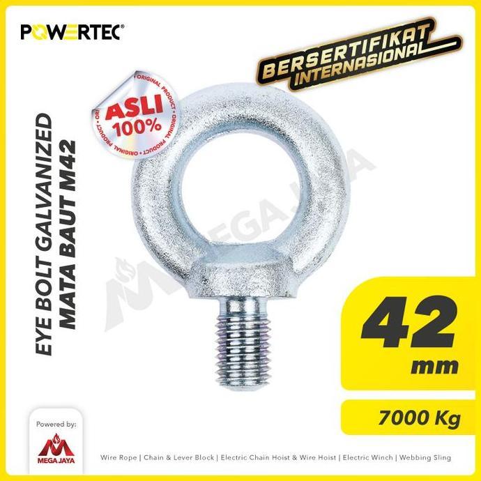 POWERTEC Eye Bolt / Mata Baut Galvanized M42
