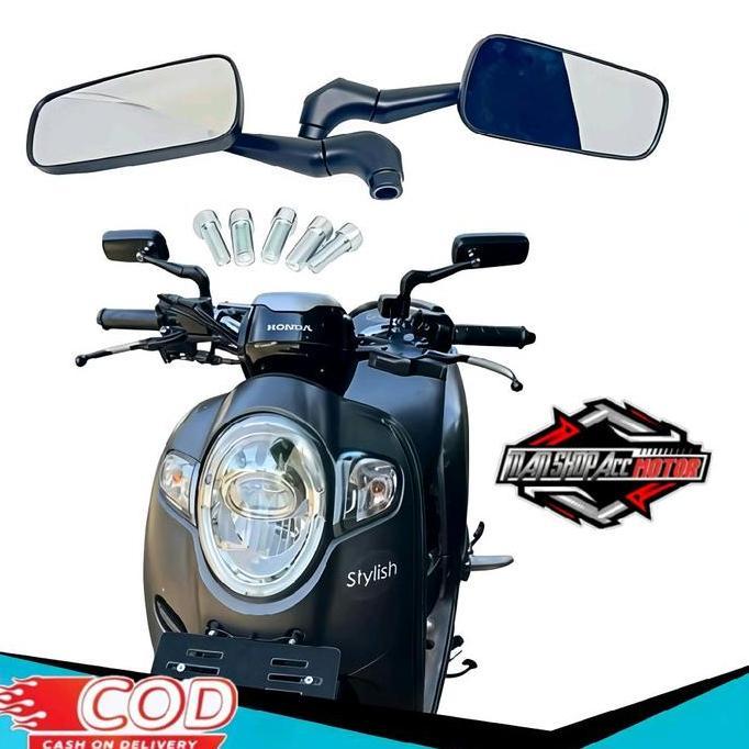 Spion Model H2C Spion Kotak Mini Pnp Motor Honda & Yamaha Staylo Pcx 160 Adv 160 Vario 160 Nmax Old 