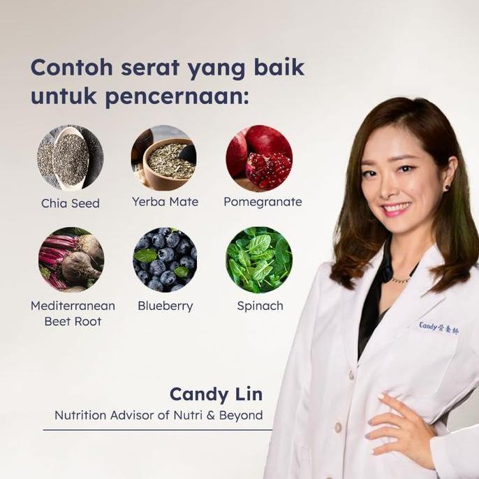 Dry- Nutri & Beyond Fiber Drink Dengan Buah Dan Sayur Rasa Mixberry