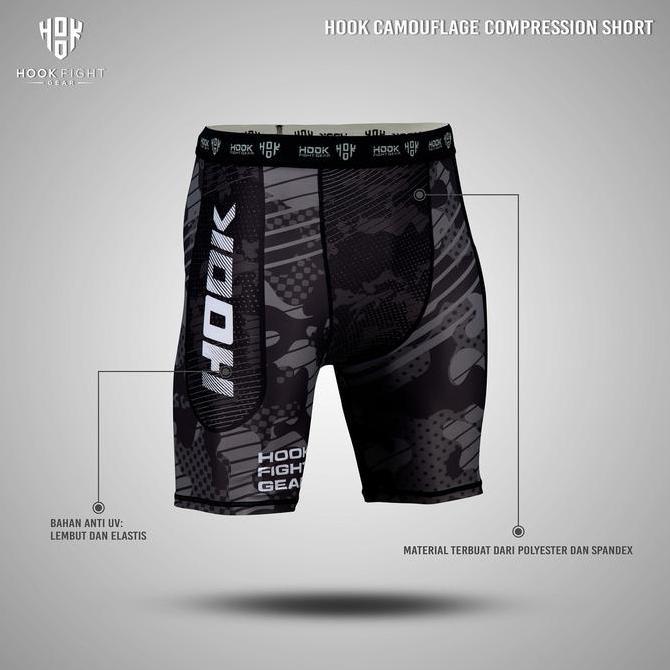 Legging MMA BJJ Compression Pants Fight Spats Hook Radar Ready