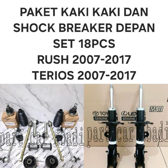 MANGONAQ Paket PNP ShockBreaker Shock Breaker Dan Kaki Kaki Komplit Depan Rush Terios 2007 2008 2009