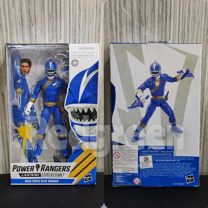 Power Rangers Lightning Collection Wild Force Blue Shark Ranger Figure