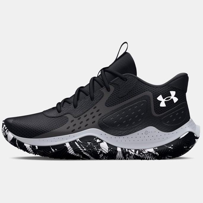 Goodseller- Sepatu Basket UA Jet '23 Black Grey Original 3026634-002