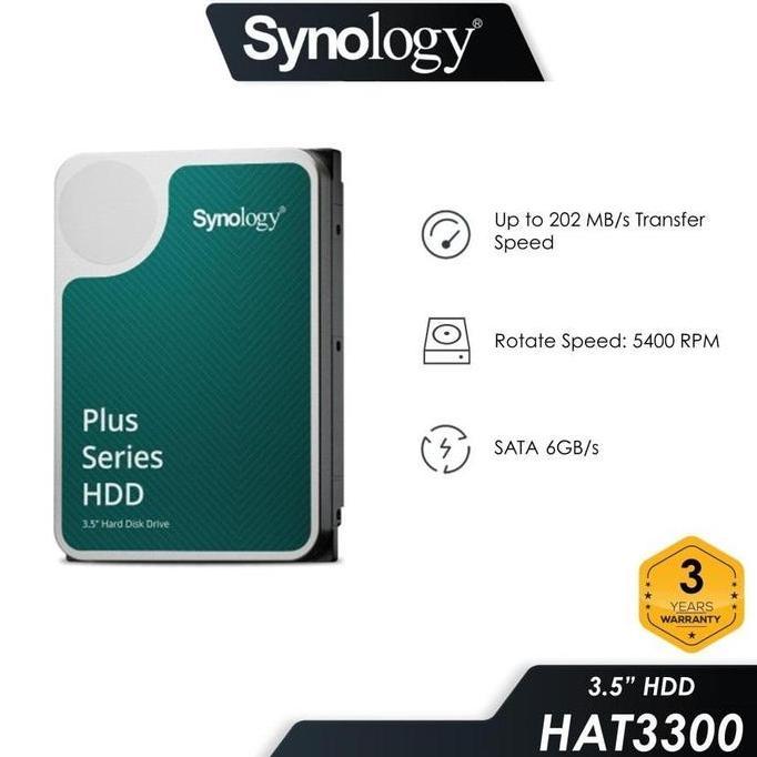 Mysave- Harddisk Synology Hat3300-4T 4Tb - 3.5 Inch Sata Plus Series Nas - Storage