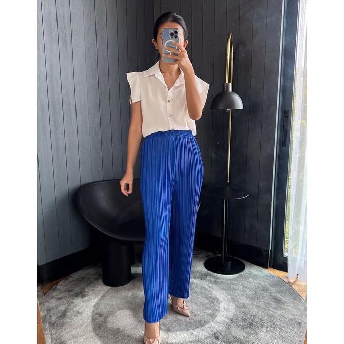DS45 - Lisa Celana Pensil Plisket BB / Pleated Pencil Pants (2)