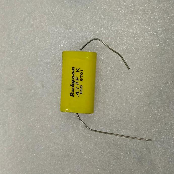 Kapasitor 0,47Uf 630V Axial Rubycon Harga Spesial