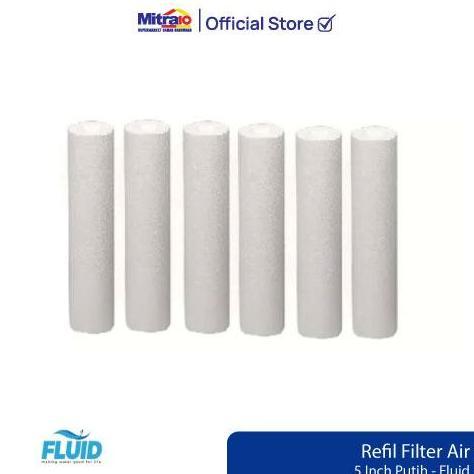 Refil Filter Air 5 Inch Putih - Fluid Kayu