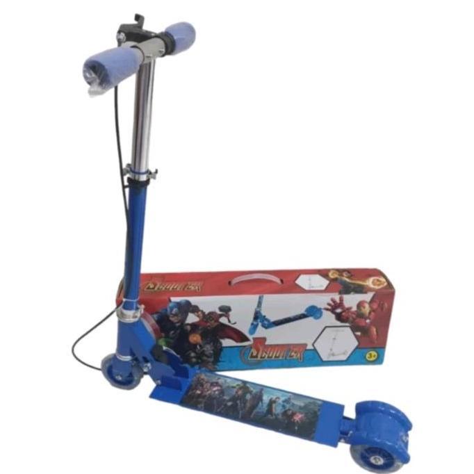 Play- Mainan Outdoor Anak O Sekuter Skuter Ada Rem Lampu Kuromi Frozen Hello Kitty