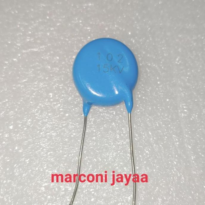 Kapasitor Keramik 102 15Kv 18Mmx7Mm Baru