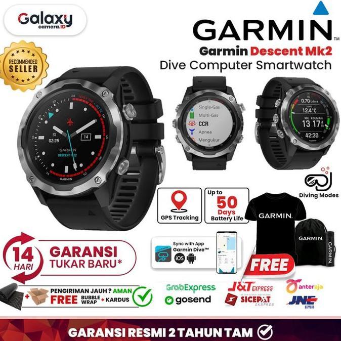 Goodseller- Garmin Descent Mk2 MK 2 GPS Dive Computer Smartwatch Garansi Resmi TAM