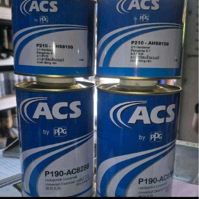 Ppg Clear Coat Acs 2:1 Untuk Segala Jenis Kendaraan P210-Hs8150 & P190-Ac8288 Lapisan Universal