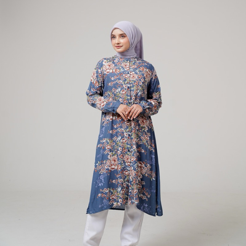 LONG TUNIK RAYON VISCOSE PREMIUM BUSUI/TUNIK RAYON MOTIF SERI 1