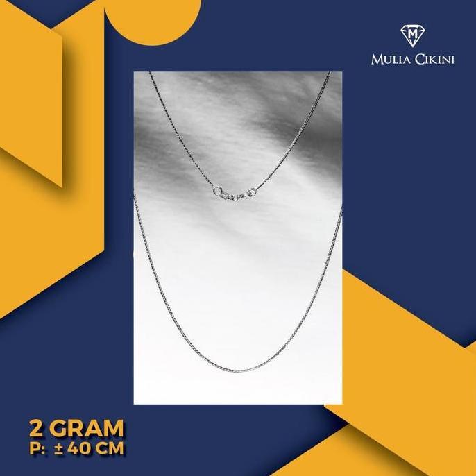 Relly- Kalung Emas Putih Ubs Italy Santa 75 2 Gram