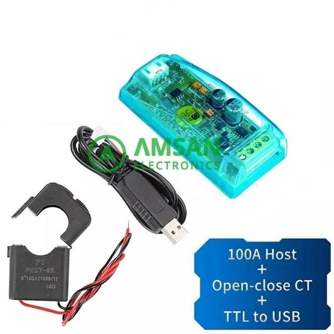 Peacefair Pzem-004T Ac Communication Box Arduino Monitoring 6In1 Kwh Wattmeter 100A Pzem004 Pzem004T