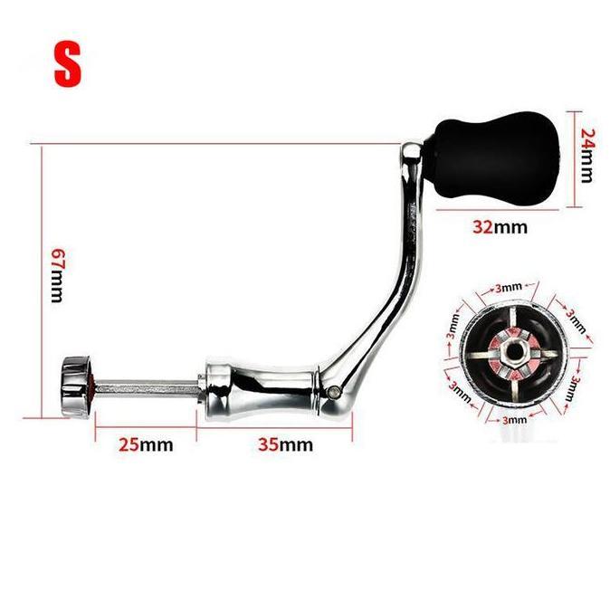 DHIEMUSH Gagang Reel Pancing / Handle Reel Spinning / Aksesoris Pancing