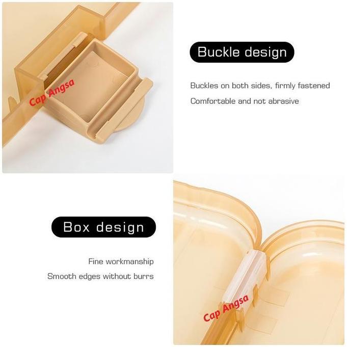Ditio- [Cap Angsa] Koper Simpan Dokumen Travel A4 Hardcase Anti Debu | File Folder Organizer Transpa