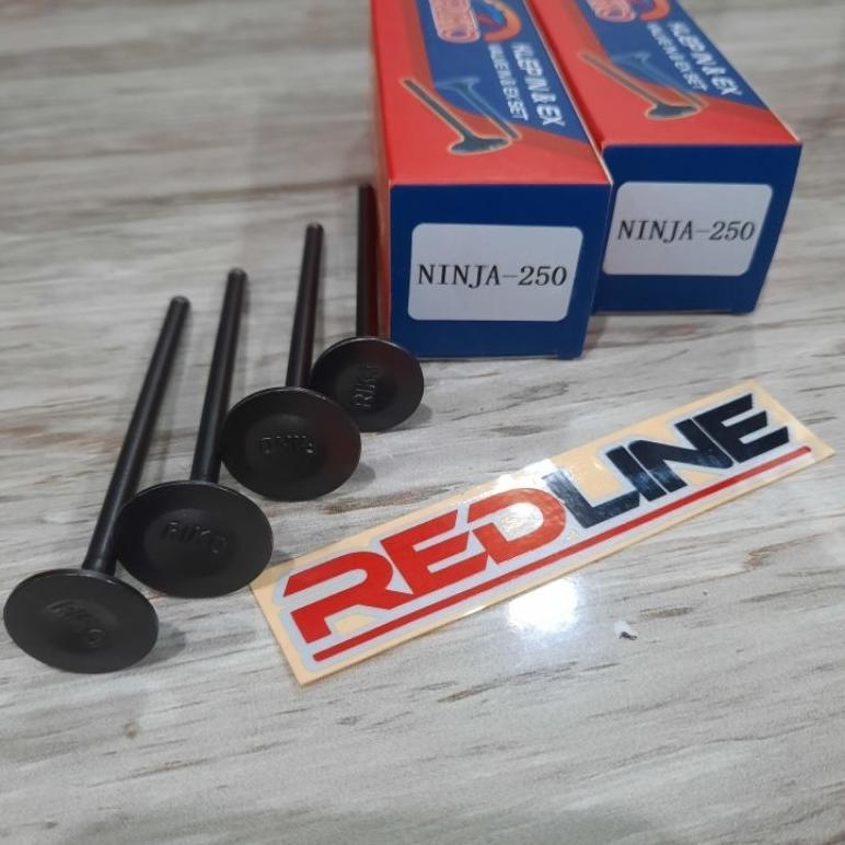 KLEP KELEP KAWASKI NINJA 250 DOBEL PISTON RIKO PART REDLINE SPAREPART