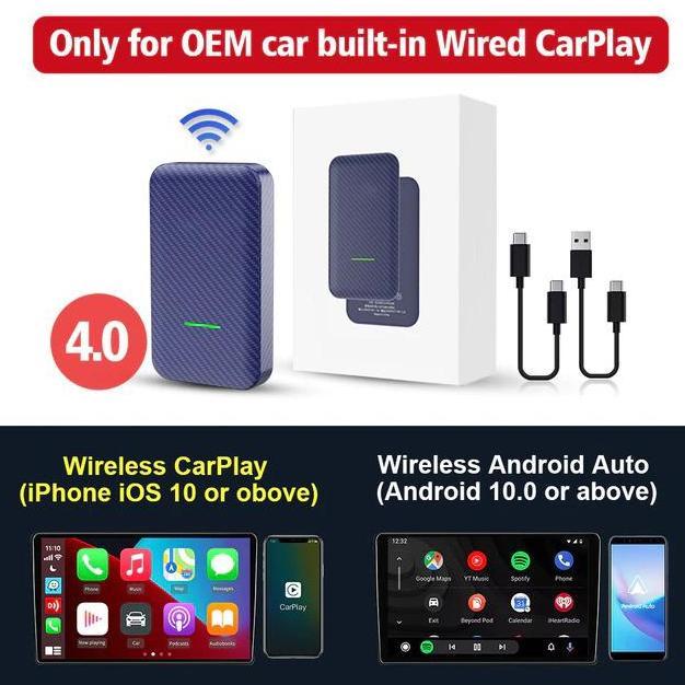 Carlinkit Wireless Carplay Android Auto Dongle Bluetooth Auto Connect Kabel Best Seller